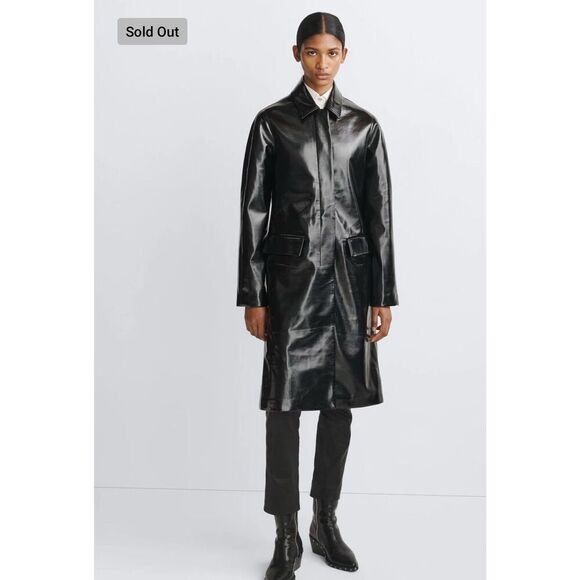 NWT Rag & Bone Black Morin Car Coat
